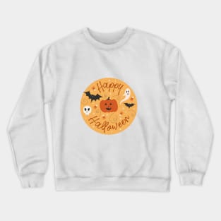 Pumpkin Party Pattern Crewneck Sweatshirt